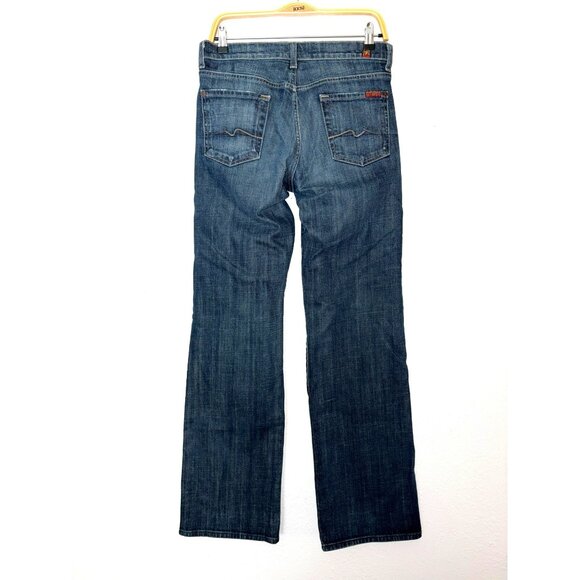 7 For All Mankind Relaxed Fit Button Fly Bootcut Jeans Size 29 - Picture 2 of 9
